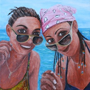 Jamica, beach, water, friends, sunglasses, smiles