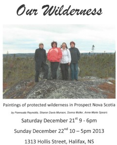 Artists, Nova Scotia Artist, Donna Muller, Sharon Munson, Anne Marie Spears, Fionnaula Reynold, Paintings of Protected Lands, Nature Conservancy