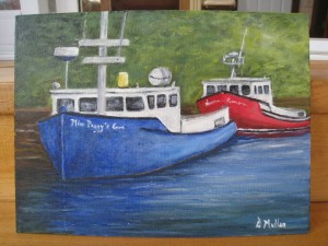 Plein Air, Peggy's Cove, Fishing Boats