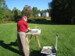 Rae Smith, painting, pastels, plein air, Nova Scotia, Mt Uniake