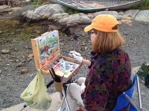 Cheryl Flemming, Plein Air Painting, Artist, Peggy's Cove, Festival of the Arts