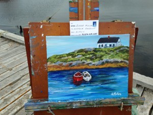 Sunday Paint Peggy's Cove, Sold, painting, Donna Muller