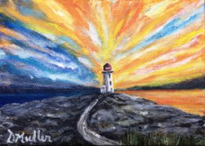 Peggy's Cove, sunset, lighthouse, rock, Nova Scotia