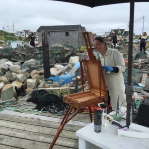 Donna Muller, Artist, Peggy's Cove