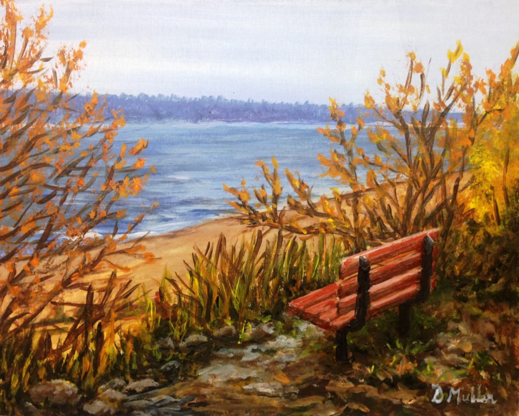 Bench, Regina Beach, Last Mountain Lake, path, walkway, old railway line, trees, landscape, relax, sit