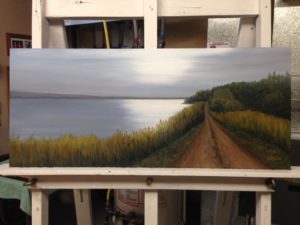 Regina Beach, Saskatchewan, Donnasgallery, Saskatchewan, Donna Muller, artist, painting, oil painting, fine art, easle, Regina Beach