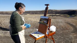 Wascana Trails, Saskatchewan, plein Air painting, plein air painters of regina, Donna Muller
