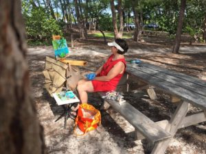 Key West, Florida, Zachary Park, Beach, Plein Air, painting