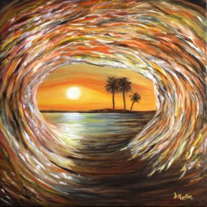 Palm tree, eye of the wave, Donna Muller