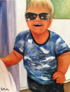 Sunglasses, oil painting, Donna Muller