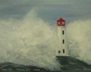Hurricane bill, Hurricane, lighthouse, Peggy's Cove, crashing waves, Nova Scotia
