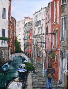 Venice, Street, boat, cityscape