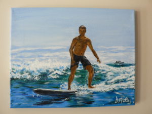 surfboard, ocean, waves